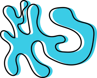 Abstract Blue Shape Stickdatei