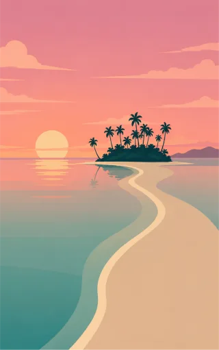 Island Beach Palawan Stickdatei