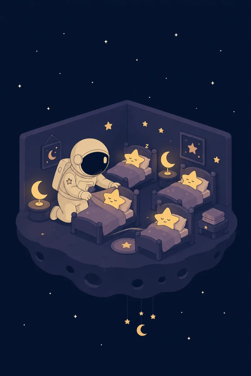Ai generated Astronaut Stars Stickdatei – Natur