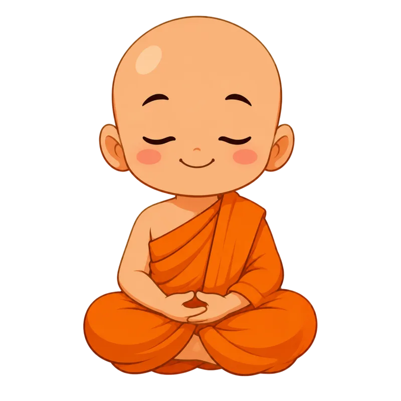 Monk Meditation Zen Stickdatei – Blumen