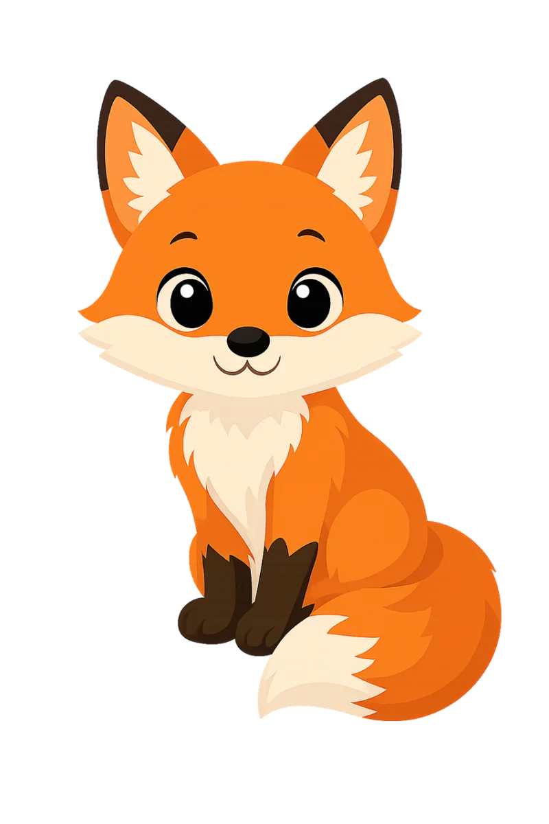 Fox Cute Cartoon Stickdatei – Tiere