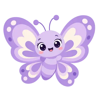 Butterfly Lavender butterfly Cute Stickdatei