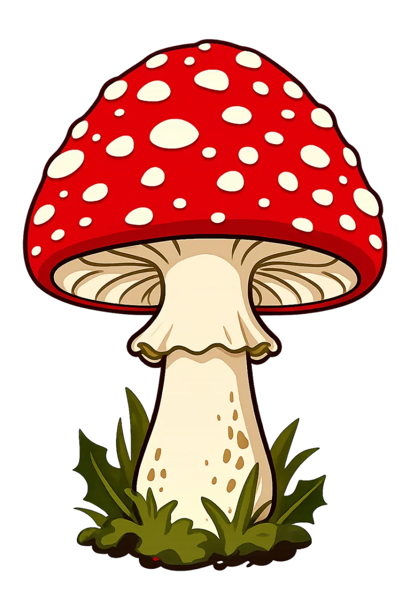 Fly agaric Red mushroom Spotted Stickdatei – Natur