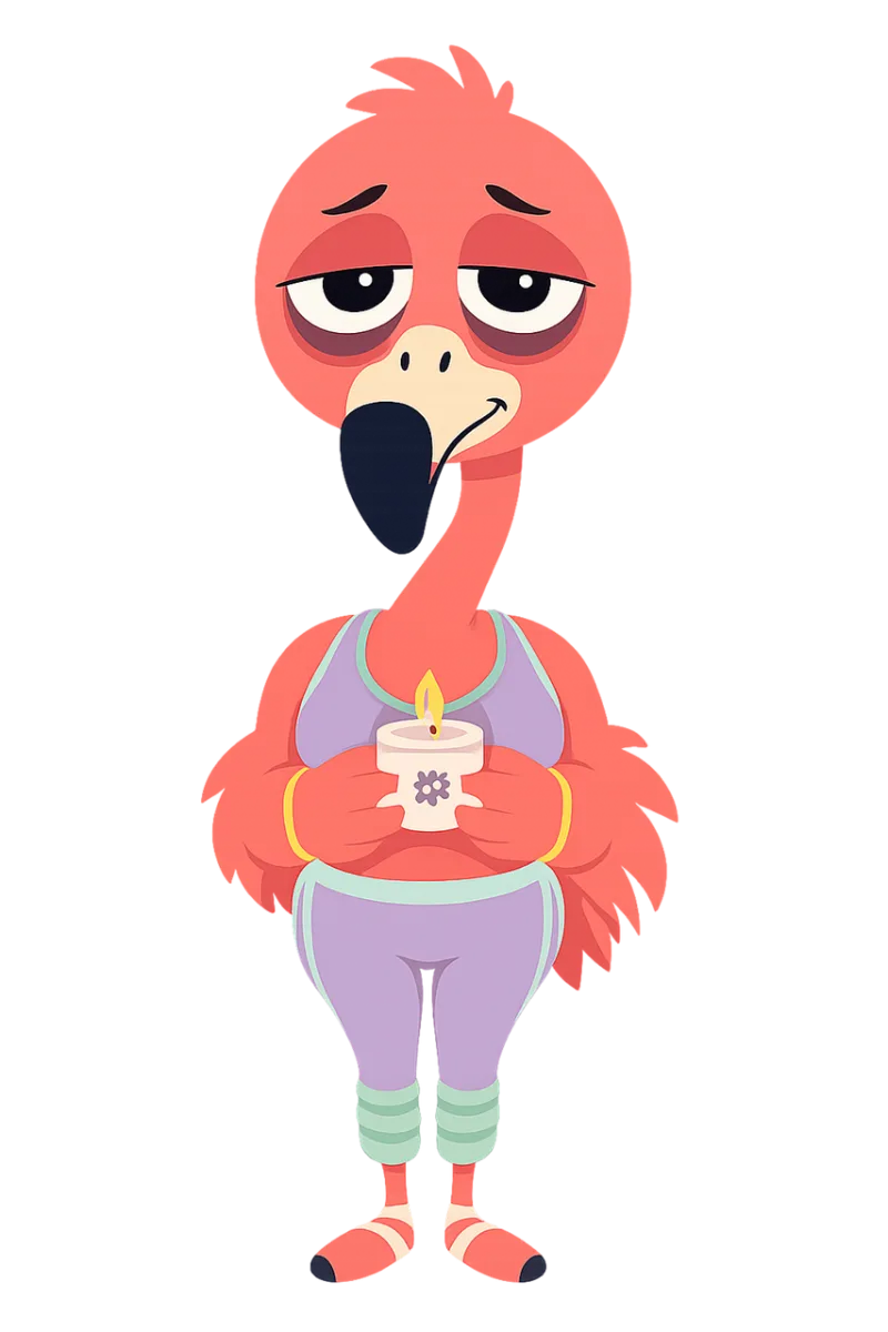 Flamingo Mascot Humor Stickdatei – Weihnachten