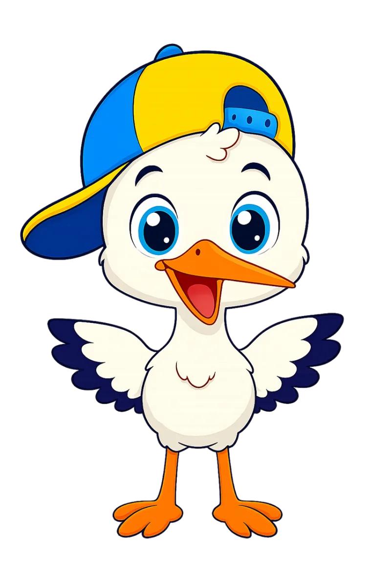 Stork Bird Chick Stickdatei – Sport