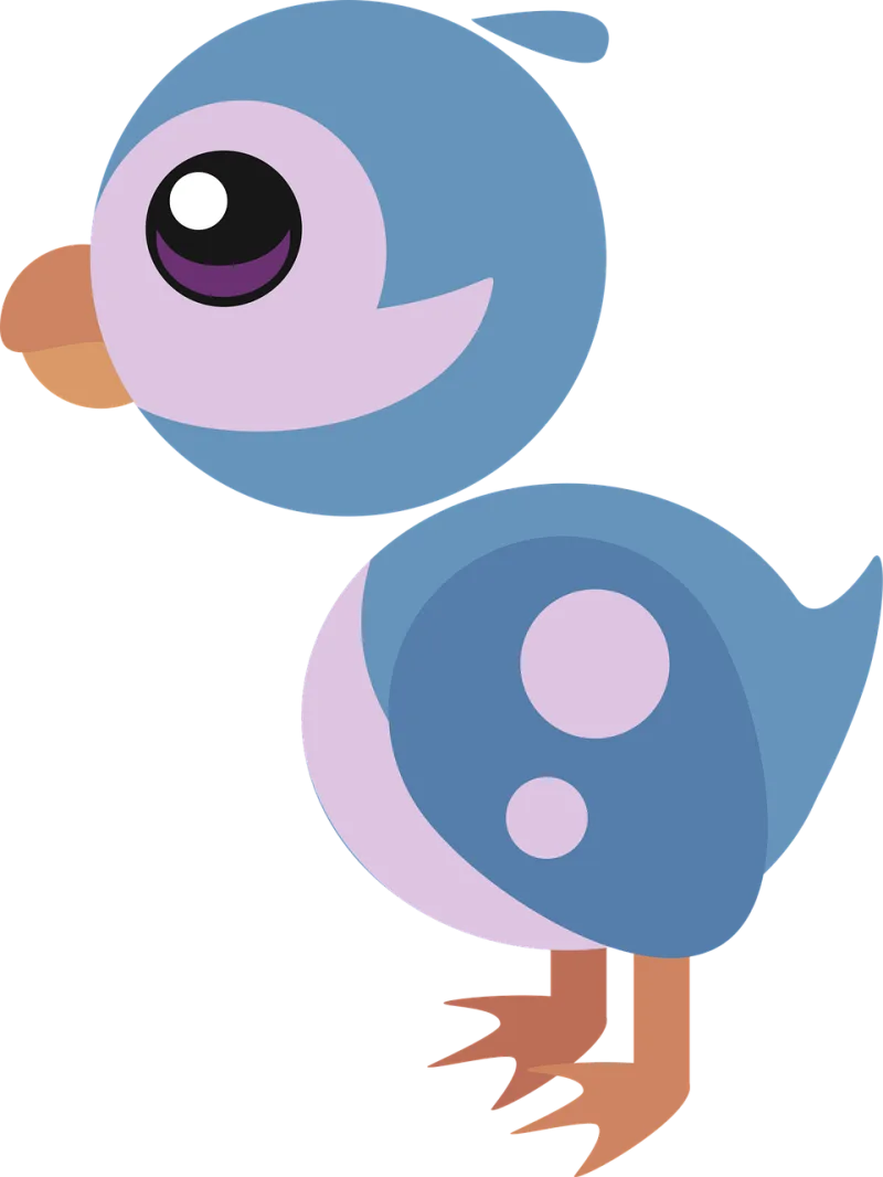 Bird Animal Cute Stickdatei – Natur