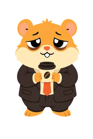 Hamster Mascot Burnout Stickdatei – Essen & Trinken