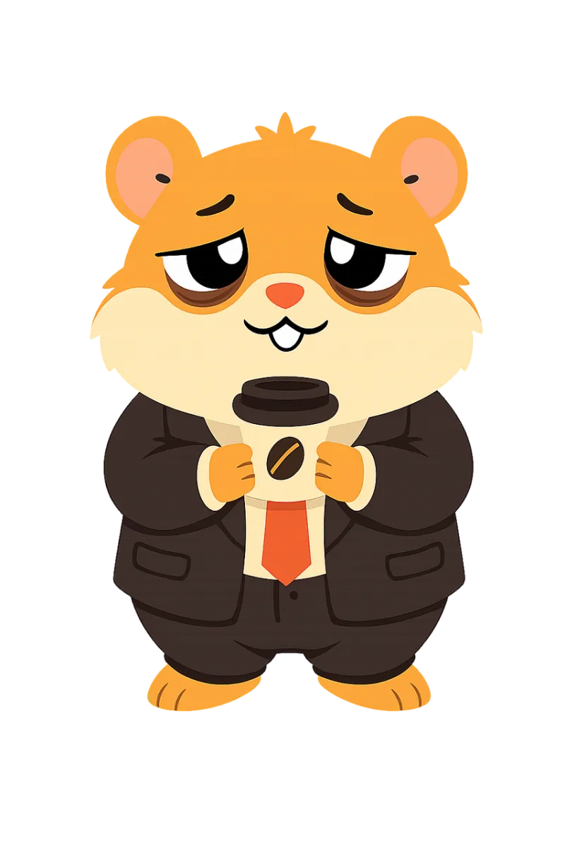 Hamster Mascot Burnout Stickdatei – Essen & Trinken
