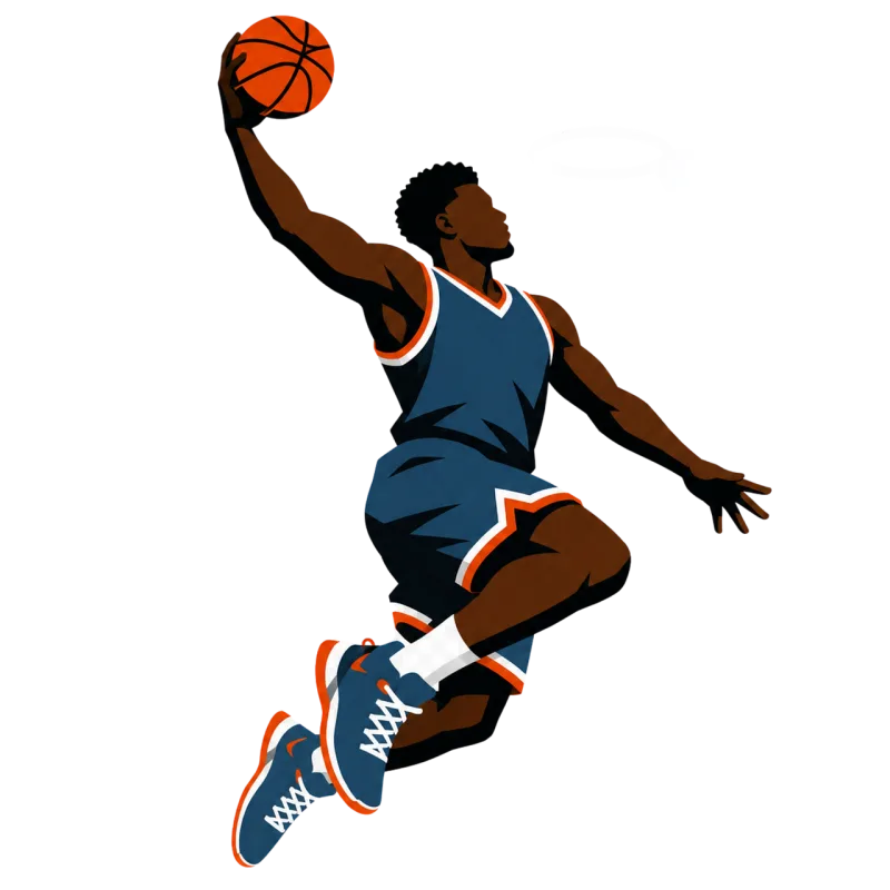 Basketball Player Slam dunk Stickdatei – Sport