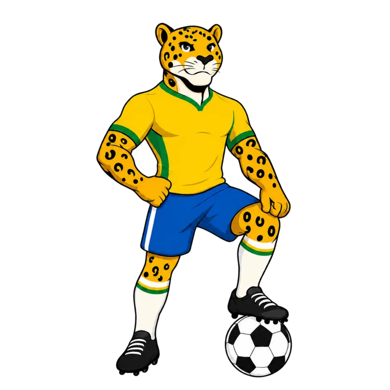 Ai generated Jaguar Mascot Stickdatei – Sport