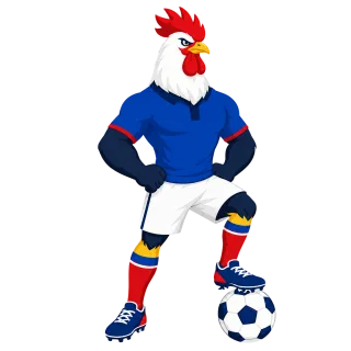 Mascot Football mascot Rooster Stickdatei