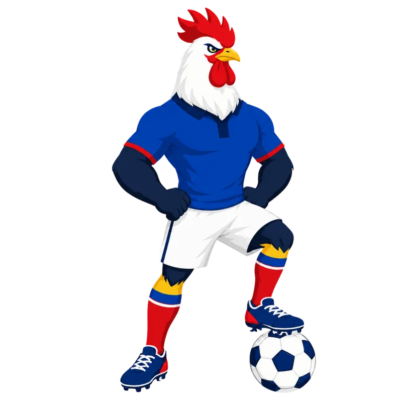 Mascot Football mascot Rooster Stickdatei – Sport