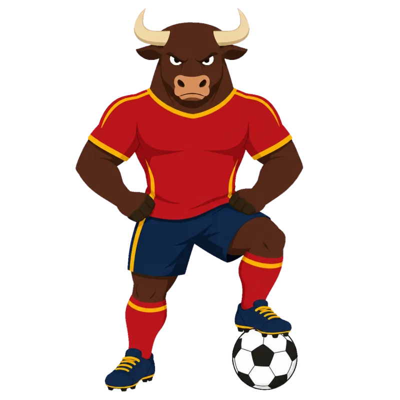 Bull Soccer Mascot Stickdatei – Sport