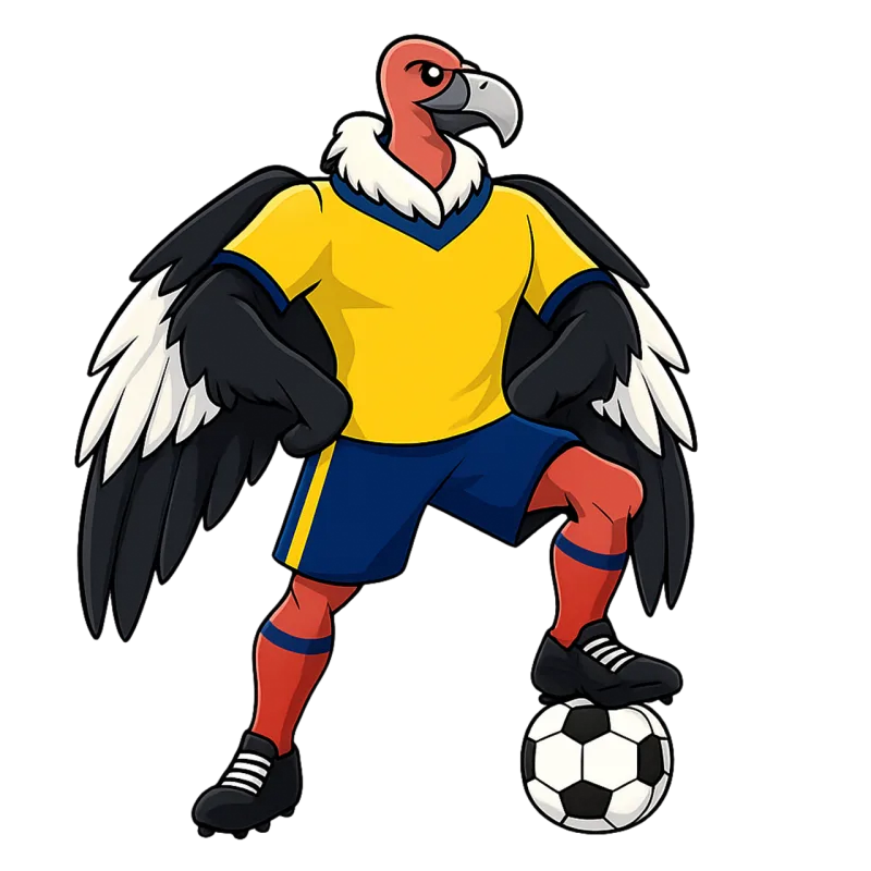 Andean condor Team mascot Colombian colors Stickdatei – Sport