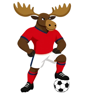 Moose Norway Mascot Stickdatei