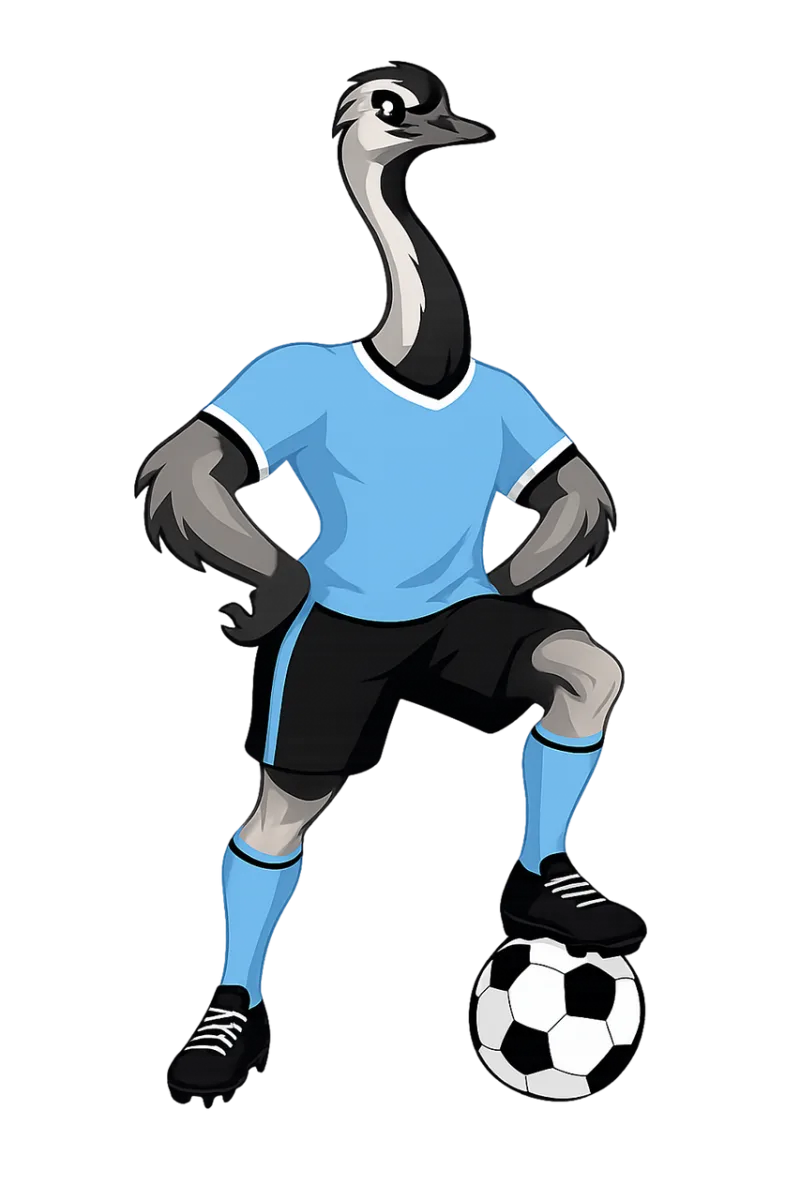 Rhea South american Mascot Stickdatei – Sport