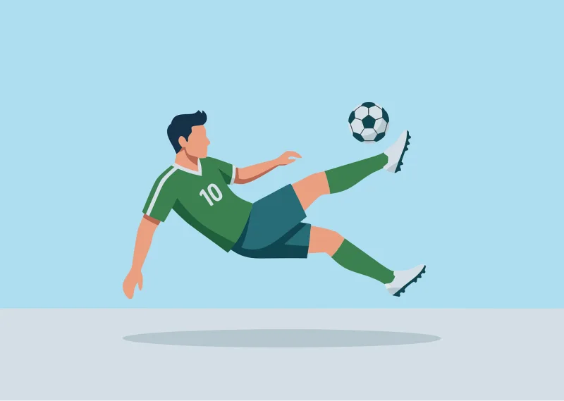 Soccer Animation Cartoon Stickdatei – Sport