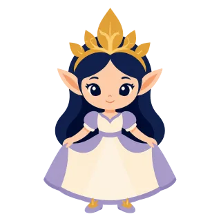 Elf Princess Mascot Stickdatei