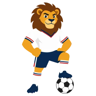 World cup Football Mascot Stickdatei