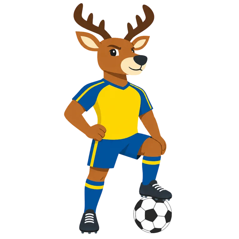 Moose Mascot World cup Stickdatei – Sport