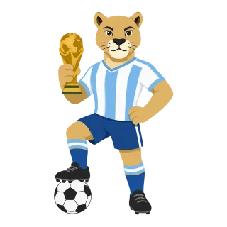 Soccer Trophy Argentinian football Stickdatei