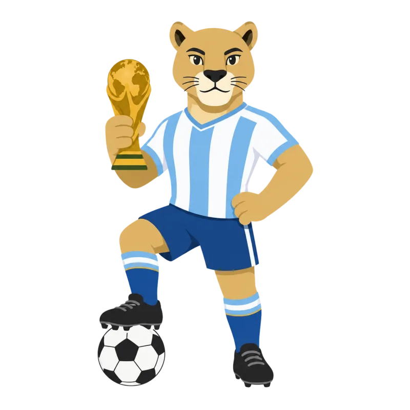 Soccer Trophy Argentinian football Stickdatei – Sport