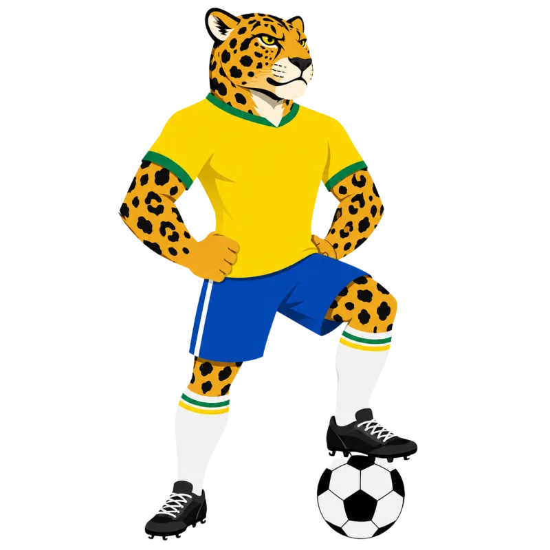 Jaguar Mascot Football Stickdatei – Sport