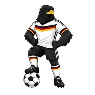 Mascot Football Eagle Stickdatei