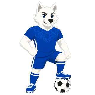 World cup Football Mascot Stickdatei