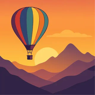Hot air balloon Balloon Adventure Stickdatei