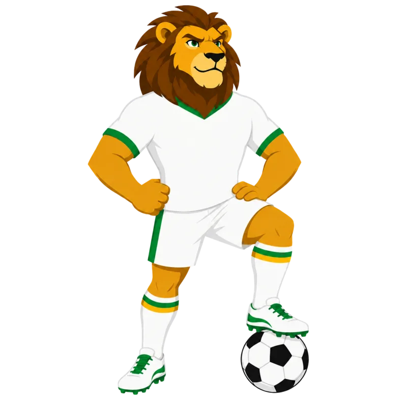 Lion Mascot Football Stickdatei – Sport