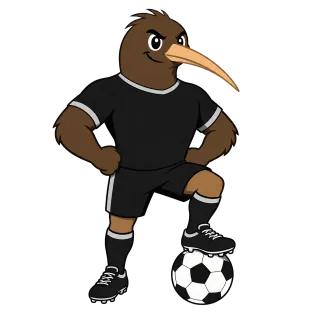 New zealand Kiwi Mascot Stickdatei