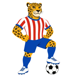 Jaguar Mascot Football Stickdatei