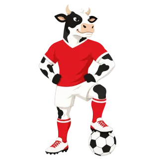 Cow Mascot Swiss Stickdatei