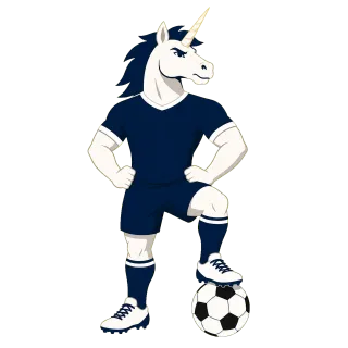 Unicorn Scotland Soccer ball Stickdatei