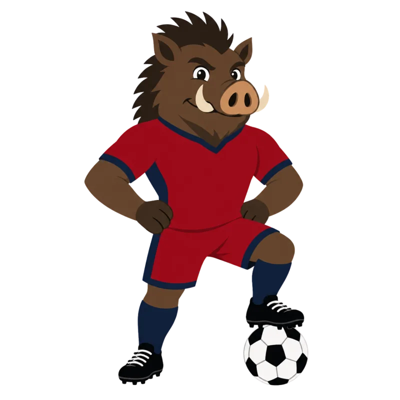 Boar Football Mascot Stickdatei – Sport