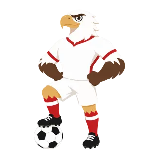 Tunisia Eagle Mascot Stickdatei