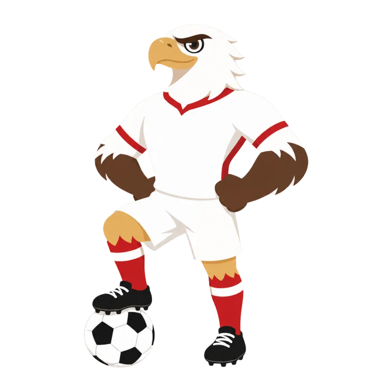 Tunisia Eagle Mascot Stickdatei – Sport