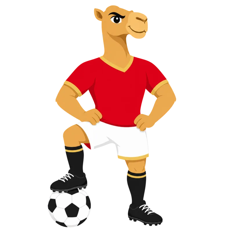 Camel Dromedary Football mascot Stickdatei – Sport