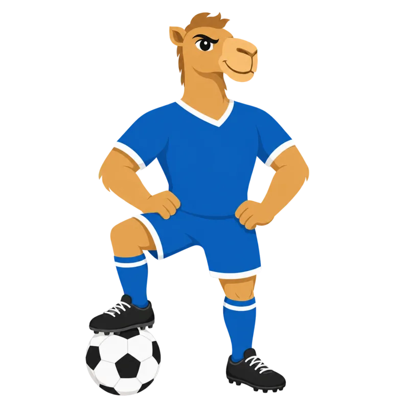 Camel Mascot Football Stickdatei – Sport