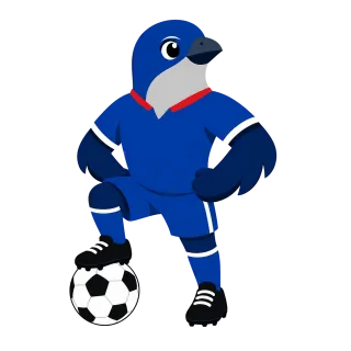 Haiti Trogon Mascot Stickdatei