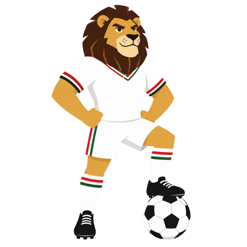 Lion Iraq Mascot Stickdatei – Sport
