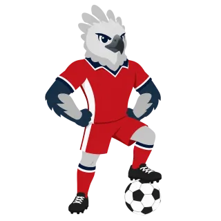 Harpy Eagle Mascot Stickdatei