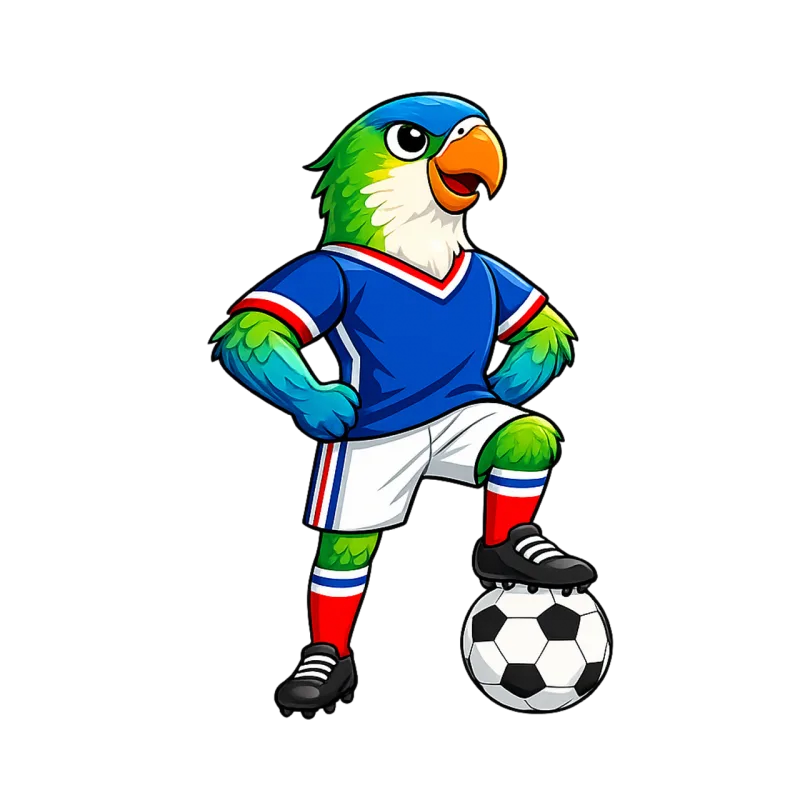 Philippine parrot Football mascot Football Stickdatei – Sport