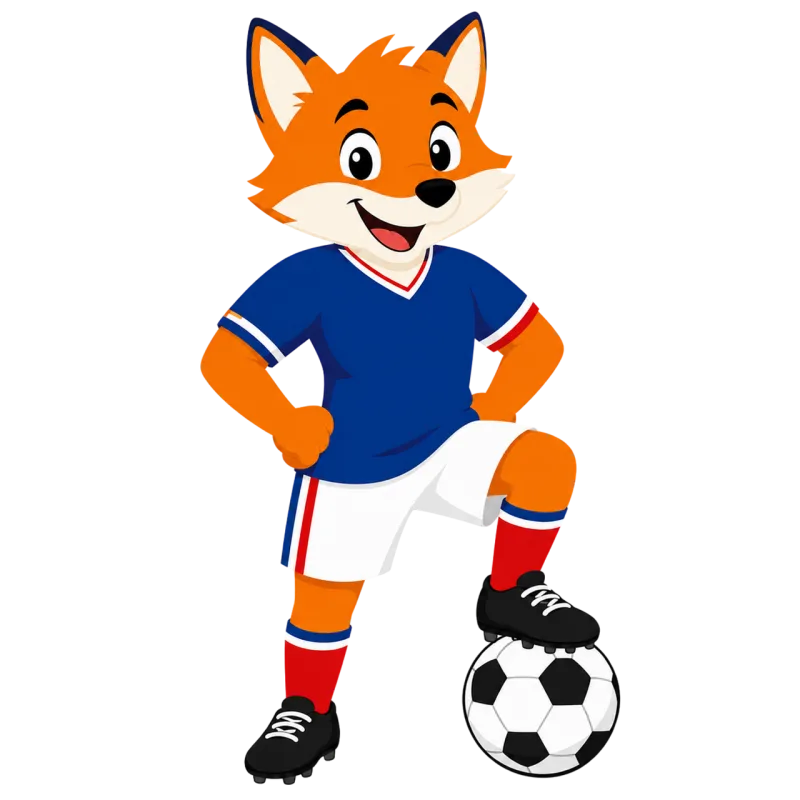 France Fox Football Stickdatei – Sport