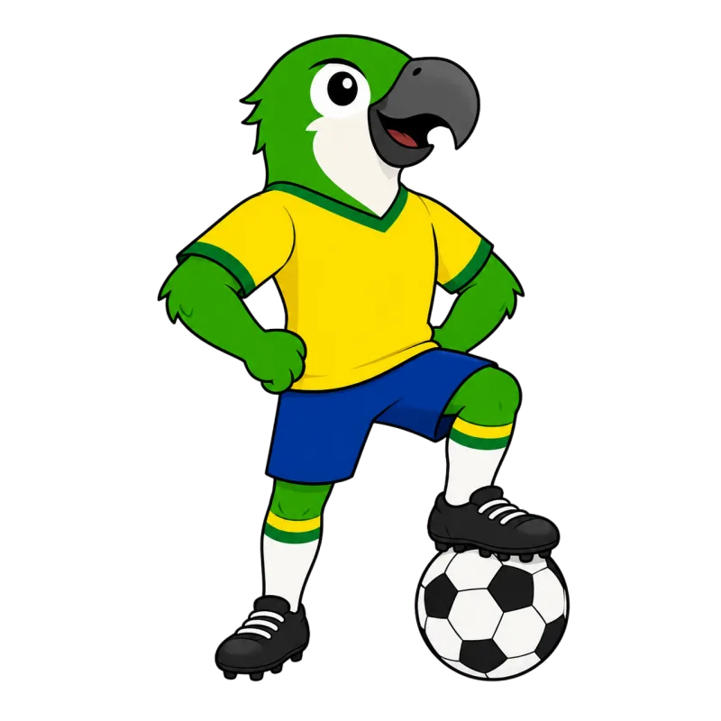 Parrot Mascot Football Stickdatei – Sport
