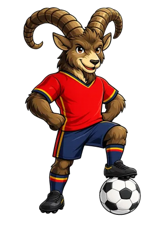 Spain Iberian ibex Team mascot Stickdatei