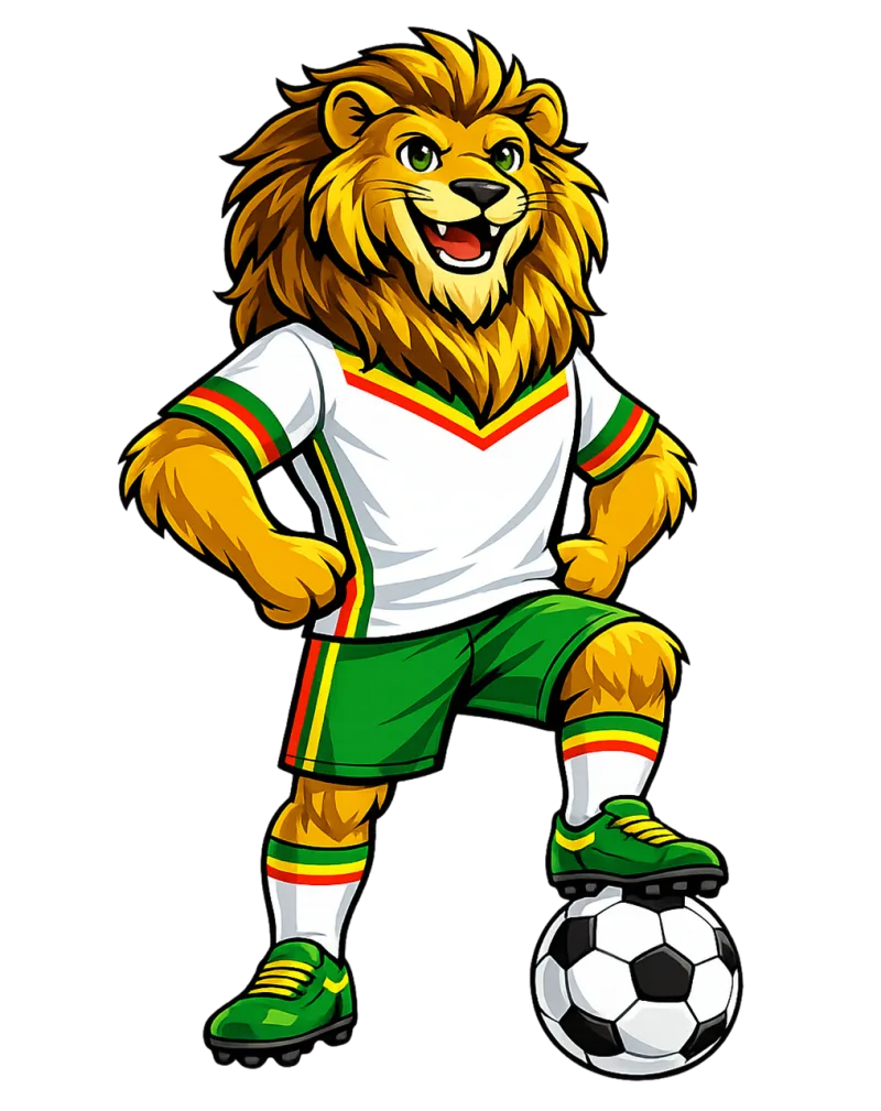 Lion Mascot Football Stickdatei – Sport