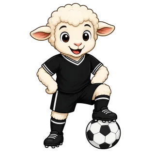 Lamb Mascot New zealand Stickdatei