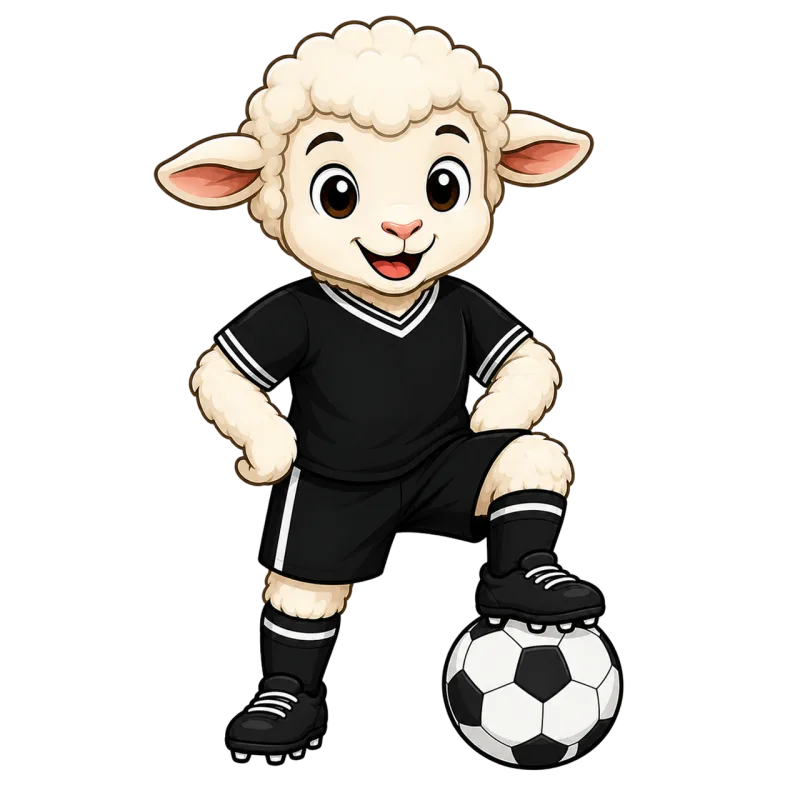 Lamb Mascot New zealand Stickdatei – Sport